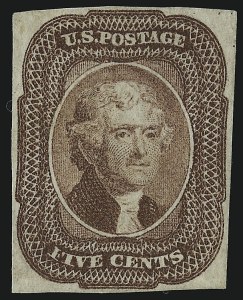 Sale 930, Lot 1417, 1851-56 Issue (Scott 5-17)