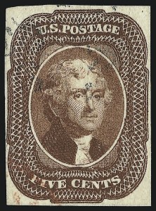 Sale 930, Lot 1424, 1851-56 Issue (Scott 5-17)