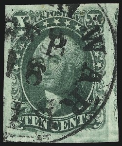 Sale 930, Lot 1439, 1851-56 Issue (Scott 5-17)