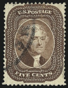 Sale 930, Lot 1538, 1857-60 Issue (Scott 18-39)