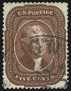 Sale 930, Lot 1545, 1857-60 Issue (Scott 18-39)