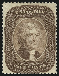 Sale 930, Lot 1548, 1857-60 Issue (Scott 18-39)