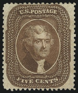 Sale 930, Lot 1556, 1857-60 Issue (Scott 18-39)