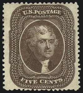 Sale 930, Lot 1563, 1857-60 Issue (Scott 18-39)