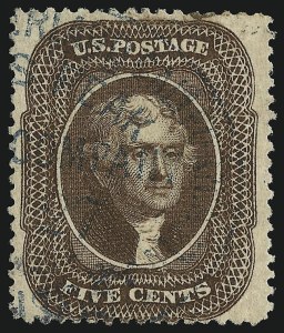 Sale 930, Lot 1566, 1857-60 Issue (Scott 18-39)