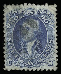 Sale 930, Lot 1853, 1867-68 Grilled Issue (Scott 79-101)