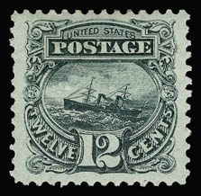 Sale 930, Lot 1971, 1875 Re-Issue of 1869 Pictorial Issue (Scott 123-133)
