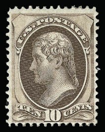 Sale 930, Lot 1994, 1870-71 National Bank Note Co. Grilled Issue (Scott 134-144)