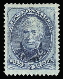 Sale 930, Lot 2059, 1875 Continental Bank Note Co. Issue (Scott 178-179), 5c Blue (179) Sale 930, Lot 2059, 1875 Continental Bank Note Co. Issue (Scott 178-179)