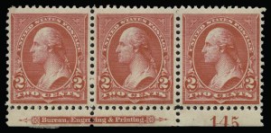 Sale 930, Lot 2222, 1894 Unwatermarked Bureau Issue (Scott 246-263)