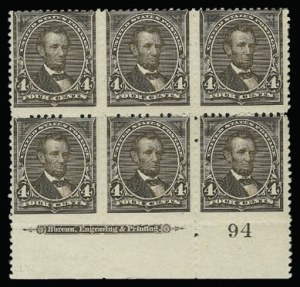 Sale 930, Lot 2229, 1894 Unwatermarked Bureau Issue (Scott 246-263)