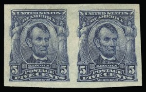 Sale 930, Lot 2364, 1902-08 Issues (Scott 300-320), 5c Blue, Imperforate (315) Sale 930, Lot 2364, 1902-08 Issues (Scott 300-320)