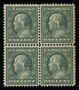 Sale 930, Lot 2411, 1909 Bluish Paper Issue (Scott 357-366)