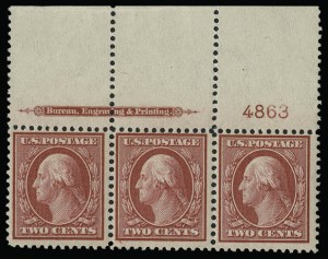 Sale 930, Lot 2416, 1909 Bluish Paper Issue (Scott 357-366)