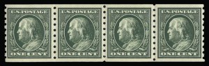 Sale 930, Lot 2444, 1910-13 Washington-Franklin Issue (Scott 374-396)