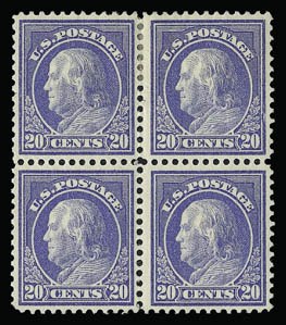 Sale 930, Lot 2490, 1912-14 Washington-Franklin Issue (Scott 405-423)