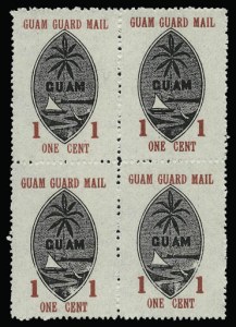 Sale 930, Lot 3097, Cuba, Guam, 1930, 1c, 2c Seals (M3-M4) Sale 930, Lot 3097, Cuba, Guam