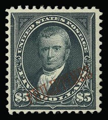 Sale 930, Lot 3143, Philippines, 1901, $5.00 Dark Green (225) Sale 930, Lot 3143, Philippines