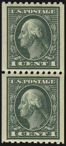 Sale 932, Lot 135, 1914 Coil Issue (Scott 441 to 447)