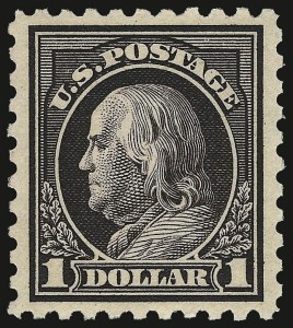 Sale 932, Lot 189, 1915 Double-Line Watermark Perf 10 Issue (Scott 460)