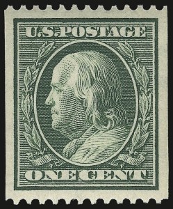 Sale 932, Lot 59, 1910-11 Coil Issue (Scott 385 to 389)