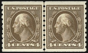 Sale 932, Lot 85, 1910-13 Coil Issue (Scott 390 to 396)