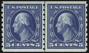 Sale 932, Lot 88, 1910-13 Coil Issue (Scott 390 to 396)