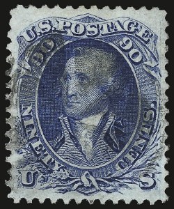 Sale 937, Lot 97, 1867-68 Grilled Issue