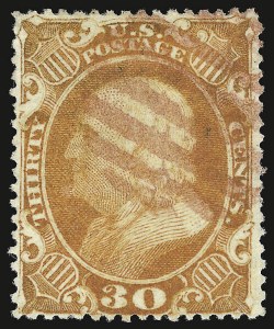 Sale 938, Lot 1088, 1857-60 Issue, 30c Orange (38) Sale 938, Lot 1088, 1857-60 Issue