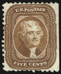 Sale 938, Lot 1101, 1875 Reprint of 1857-60 Issue