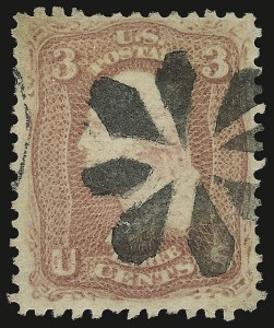 Sale 938, Lot 1141, 1867-68 Grilled Issue