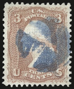Sale 938, Lot 1147, 1867-68 Grilled Issue
