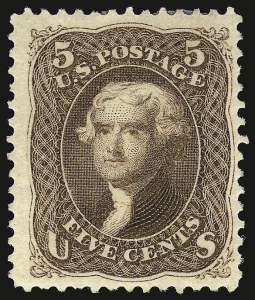 Sale 938, Lot 1168, 1875 Re-Issue of 1861-66 Issue