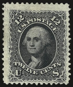Sale 938, Lot 1174, 1875 Re-Issue of 1861-66 Issue, 12c Black, Re-Issue (107) Sale 938, Lot 1174, 1875 Re-Issue of 1861-66 Issue