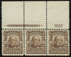 Sale 938, Lot 1497, 1902-08 Issues (Scott 300 thru 322)