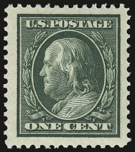 Sale Number 938, Lot Number 1535, 1908-09 Washington-Franklin Issues (Scott 331 thru 356)