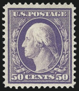 Sale 938, Lot 1538, 1908-09 Washington-Franklin Issues (Scott 331 thru 356), 50c Violet (341) Sale 938, Lot 1538, 1908-09 Washington-Franklin Issues (Scott 331 thru 356)