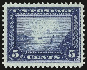 Sale 938, Lot 1589, 1913-15 Panama-Pacific Issue (Scott 397 thru 404)