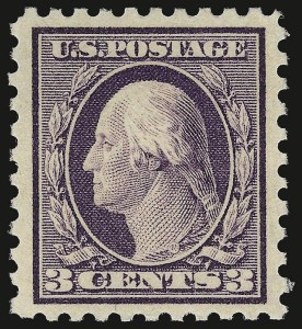 Sale 938, Lot 1642, 1912-23 Issues (Scott 462 to 480), 3c Violet (464) Sale 938, Lot 1642, 1912-23 Issues (Scott 462 to 480)