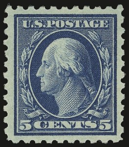 Sale 938, Lot 1644, 1912-23 Issues (Scott 462 to 480), 5c Blue (466) Sale 938, Lot 1644, 1912-23 Issues (Scott 462 to 480)