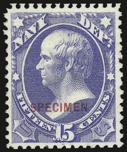 Sale 938, Lot 1898, Official Specimens