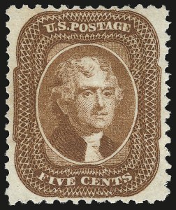 Sale 941, Lot 1029, 1875 Reprint of 1857-60 Issue