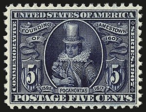 Sale 941, Lot 1227, Louisiana Purchase, Jamestown Issues