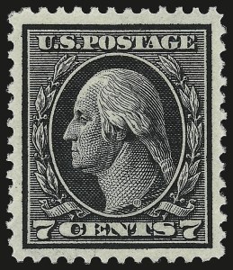 Sale 946, Lot 1017, 1912-14 Washington-Franklin Issue (Scott 405-423)