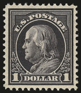 Sale 946, Lot 1034, 1912-14 Washington-Franklin Issue (Scott 405-423)