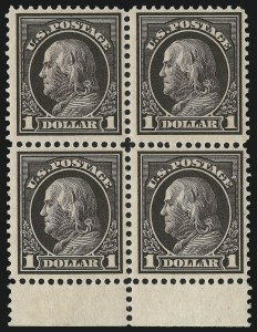 Sale 946, Lot 1035, 1912-14 Washington-Franklin Issue (Scott 405-423)
