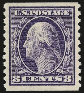 Sale 946, Lot 1054, 1913-15 Washington-Franklin Issues (Scott 424-461)