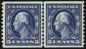 Sale 946, Lot 1060, 1913-15 Washington-Franklin Issues (Scott 424-461)