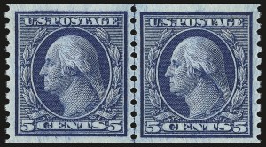 Sale 946, Lot 1076, 1913-15 Washington-Franklin Issues (Scott 424-461)