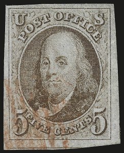 Sale Number 946, Lot Number 134, 1847 Issue (Scott 1-2) Sale Number 946, Lot Number 134, 1847 Issue (Scott 1-2)